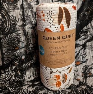 🆕 Fall Mushroom Quilt Blanket